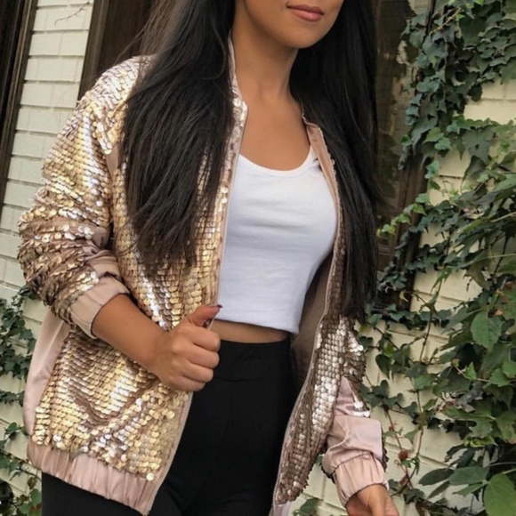 MODA ME COUTURE Jackets & Blazers - GLAM DOLLZ  SEQUIN JACKET